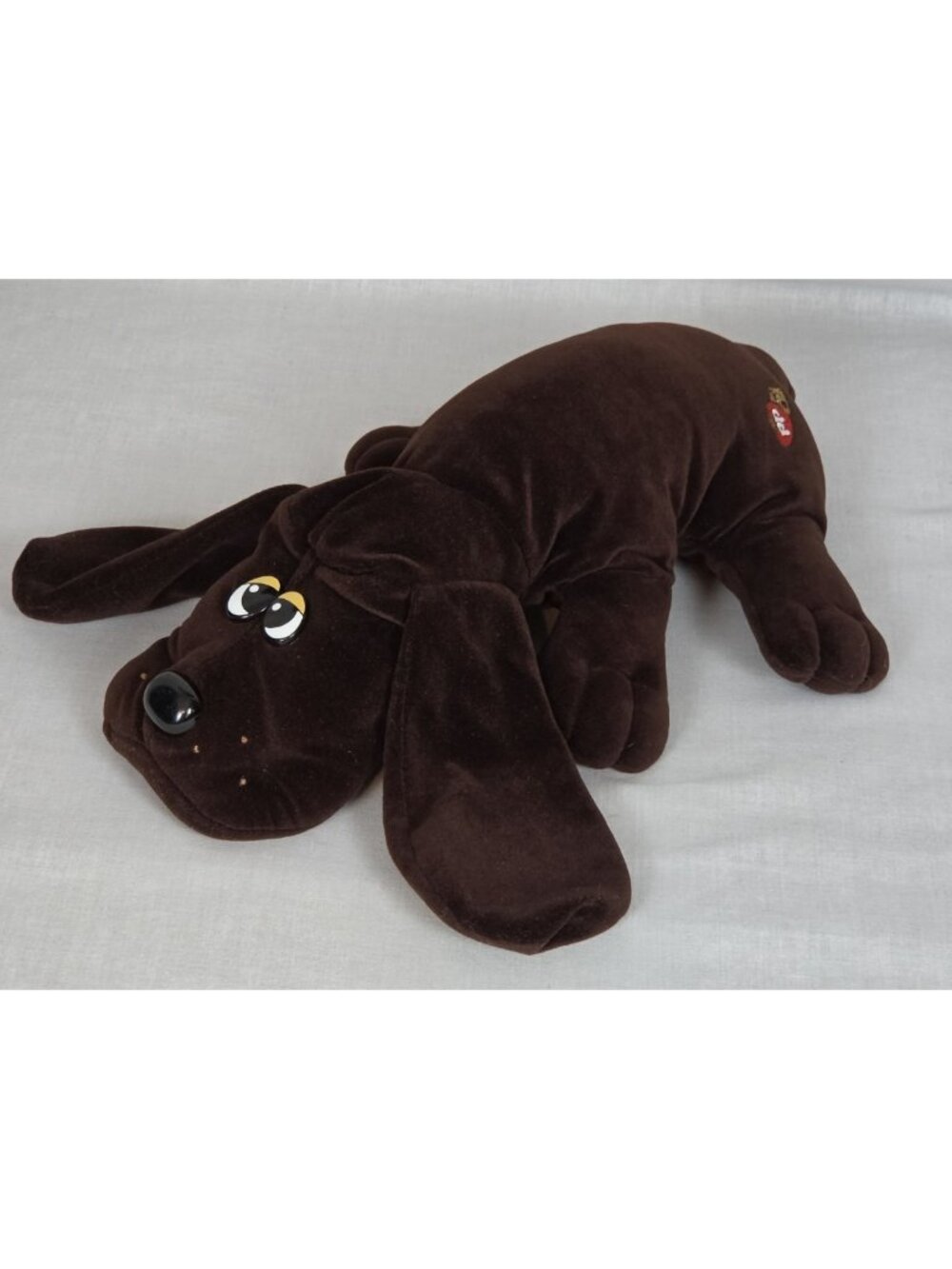VTG Dark Brown Plush Pound Puppy Dog 1985 Stuffed Animal 18" Collectible Cuddles